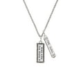 thumbnail image 2 of Delight Jewelry Silvertone Ride Like You Stole It Silvertone Hope Anchors the Soul Bar Charm Necklace, 23", 2 of 4