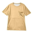 thumbnail image 4 of Gelikeya Womens Short Sleeve Nursing Tank Tops for Breastfeeding with Hidden Zippers Loose Fit Maternity Shirts Light Yellow, Size XXL, 4 of 4