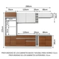 thumbnail image 3 of Cocina Integral Completa Madesa Vicenza Sin Encimera 290 BM, 3 of 10