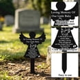 thumbnail image 6 of Pet Grave Marker Stake, Pet Memorial Gifts for Loss of Dog, Memorial Garden Decor, Grave Decorations, 12X7 in Heart Shaped Stainless Steel 1 Pc Ground Insert Plaque for Cemetery, 6 of 7