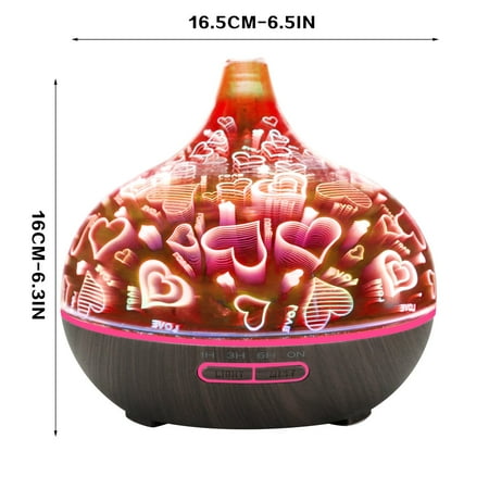 

Wozhidaoke home & kitchen 3D Night Light U ltrasonic Aroma Diffuser Essential Oil Humidifier Aromatherapy