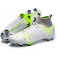 thumbnail image 4 of Botas de fútbol para hombre, zapatillas de entrenamiento de fútbol de caña alta, zapatillas profesionales para exteriores, zapatillas de competición para atletismo, unisex, 4 of 5