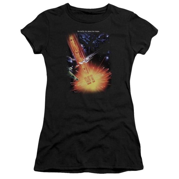 Star Trek - Undiscovered Cntry(Movie) - Juniors Teen Girls Cap Sleeve Shirt - Large