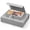 Grey, variant on Austok Photo Storage Box 14.5x20cm + 22.3x28.3cm Linen Memory Box for Storing Photo Picture Certificate Scrapbooking Accessories Keepsake and Jewellery