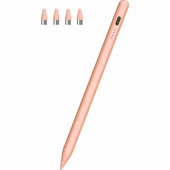 xzyuan Stylus Pen for Touchscreen, Stylus Pen for iPad, POM Tip Rechargeable Active Pencil, Digital Pencil Compatible with Apple iPad/Pro/Air/Mini/iPhone/iOS/Android and Other Touch Screen (Orange)