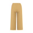 thumbnail image 5 of Chbgutlmr Capri Pants for Women 2pc Cotton Linen Elastic Mid Waisted Drawstring Loose Casual Crop Pants, 5 of 7