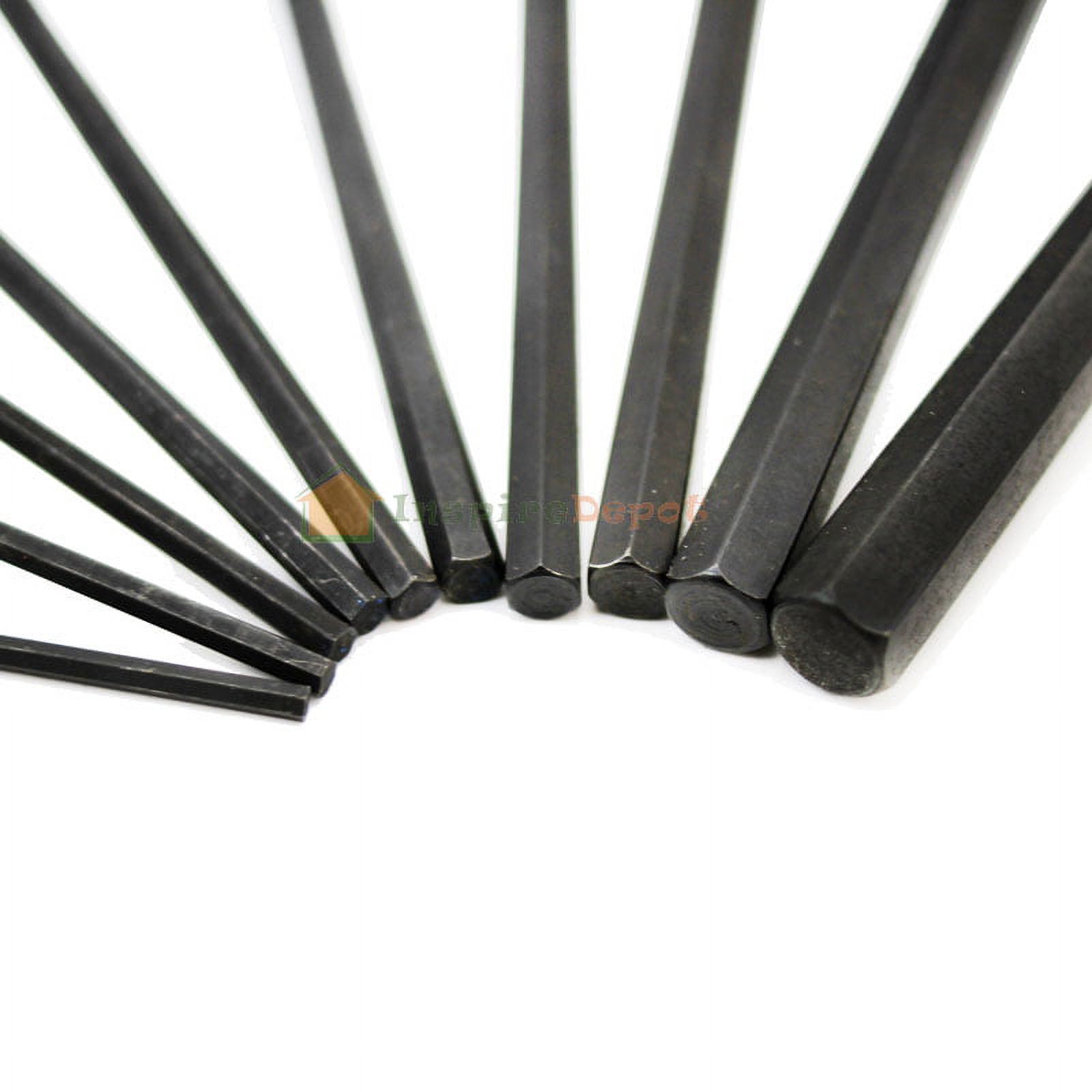 Stark 10-Pieces 3/32" To 3/8" T-Handle Hex Keys Allen Wrench Standard Hand Tool Set with Stand SAE Size, Blue