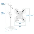 thumbnail image 4 of Mount-It! Universal Tablet Floor Stand (Universal Kiosk) White (MI-3788W), 4 of 7