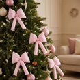 thumbnail image 6 of Christmas Bow Ornaments Soft Pastel Tree Decor for Wreaths, Garlands, Parties, 6 of 6