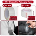 thumbnail image 2 of Behome Clear Shipping Packing Tape with Dispenser, 6 Rolls Heavy Duty Packing Tape for Shipping and Moving, 1.88" x 46 yd, 2 of 7