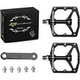 thumbnail image 7 of Rockbros Aluminum Alloy Mountain Bike Flat Pedals,9/16" Carbon Fiber Sealed Bearing 2 Pair, 7 of 7