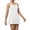 White, variant on Women's Fashion Solid Casual Sleeveless Tennis Two Fake Dresses Scandal Proof Dress