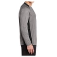 thumbnail image 3 of Yellow Rooster Men's Long Sleeve Heather Colorblock Contender T-Shirt Vintage Heather/ Black XS, 3 of 6