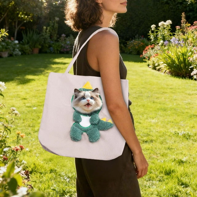 Sac de Transport Pliable avec Trou de Ventilation pour Chats Camping Randonnée Sac de Transport pour Chats