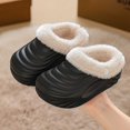 thumbnail image 3 of QSAWXQZ Kids' Plush Lined Clog Slippers Removable Liner EVA Sole Indoor House Shoes, 3 of 5