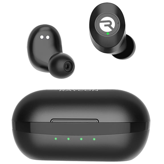 Raycon Everyday Classic Bluetooth Wireless Earbuds   Microphone with Active Noise Canceling, Sweat & Water-Resistant Earphones, Ear Buds Wireless Bluetooth 32 Hours Playtime (Black)