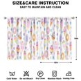 thumbnail image 2 of Ice Cream (3)_18 Curtains-blackout Curtains Bedroom Decor Living Room Darkening Grommet Window Drapes 2 Panels Set 42"x 54", 2 of 2