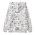 thumbnail image 4 of Hfolob Chandail à Capuche pour Filles Imprimé Graphique Lettre Chandail Manches Longues Décontracté Doux, 4 of 4