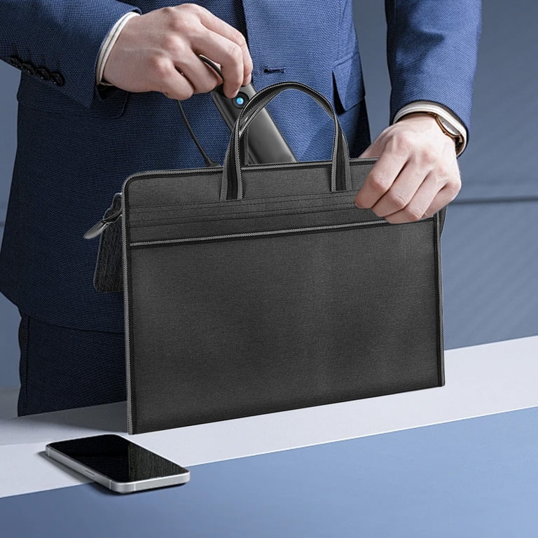 GFHFHITJ Document Bag,Waterproof File Bag with Handle,Portable 