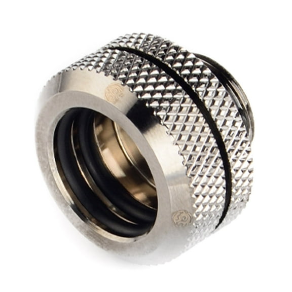 Bitspower G1/4" to Enhance Multi-Link Fitting for 14mm OD Rigid Tubing, Black Sparkle