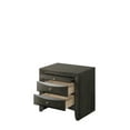 thumbnail image 5 of Contemporary King Size 3pc Captains Bed Nightstands Set Storage Drawers Gray Finish Wooden Bedroom, 5 of 7