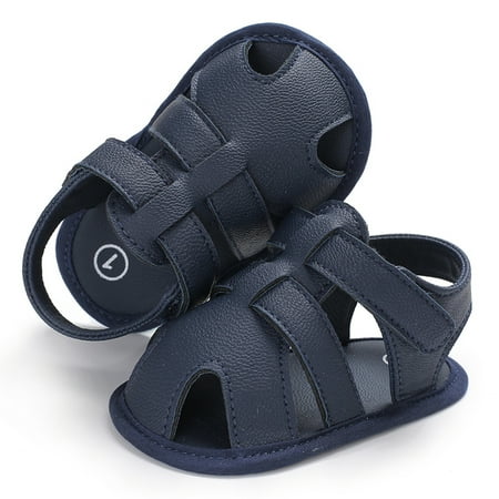 

Douhoow Infant Boys Shoes Summer Casual Prewalker Baby PU Leather Soft Sole Sandles