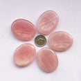 thumbnail image 3 of Bacatgem 1 Pcs Natural Rose Quartz Crystal Thumb Worry Stone,Stress Relax Healing Reiki Crystal Pocket Palm Stones, 3 of 3