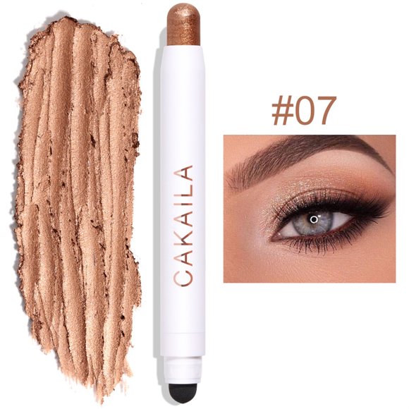 EARKITY Eye Shadow Stick, 12 Colors Matte Pearlescent Waterproof Eyeshadow Pencil Non-smudge Nude Makeup Base Eye Shadow