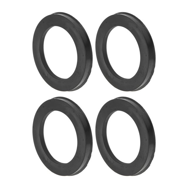 Anuncios Únicos 4 Pcs Anillos Centrados en el Cubo de Rueda del Coche Anillos de Policarbonato Negros para el Eje Central de las Ruedas Absorción de Choques OD 100.1mm a ID 69.1mm