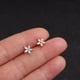 thumbnail image 4 of Pendientes populares de acero inoxidable con microincrustaciones de bolas de tornillo de circonita, duerme sin quitarte los pendientes, 4 of 4