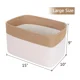 thumbnail image 4 of Cestas de almacenamiento de cuerda de algodón tejida con asas, juego de cesta grande lavable, contenedores de almacenamiento decorativos, cajas, manta de juguete para bebé y niño, 4 of 5