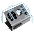 thumbnail image 4 of Byootique 2 Packs Flat Iron Appliance Holder Salon Blow Dryer Desktop Stand w/ 3 Outlets, 4 of 9