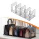 thumbnail image 5 of Organizador de bolsos para estantes de armario, compartimentos para bolsos, carteras y bolsos. Blanco transparente 4 cuadrículas, 5 of 8