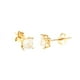 thumbnail image 5 of Aretes de Oro de 14 K - CUADRADO INVISIBLE, 1 par - 6 mm ER Rojo Verde, 5 of 5