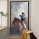 thumbnail image 1 of Cuadros Decorativos Pintura de diamante de taladro redondo completo 5D DIY montar un caballo decoración del hogar (QQ757) Wdftyju de costura negro 4 estilos, 1 of 7