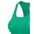 thumbnail image 4 of J. METHOD Women's Tank Top Sleeveless Racerback Basic Stretch Comfy Slim Fitted Ribbed Knit Tops Workout Yoga T Shirt NEWT386 Kelly Green M, 4 of 6