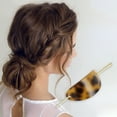 thumbnail image 2 of Unique Bargains 1 Pc Elegant Oval Hair Pins Hairdo Clip for Women 4.92"x1.34"x0.79" Brown, 2 of 3