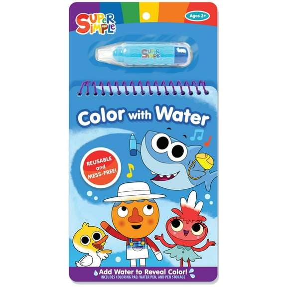 Super Simple Kids Coloring Books Super Simple Color with Water, (Hardcover)