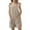 Khaki, variant on Ruyang Girls Cotton Linen Shortalls Adjustable Tie-Up Strap Short Jumpsuits Wide Leg Rompers Cute Overalls Trendy Shortalls