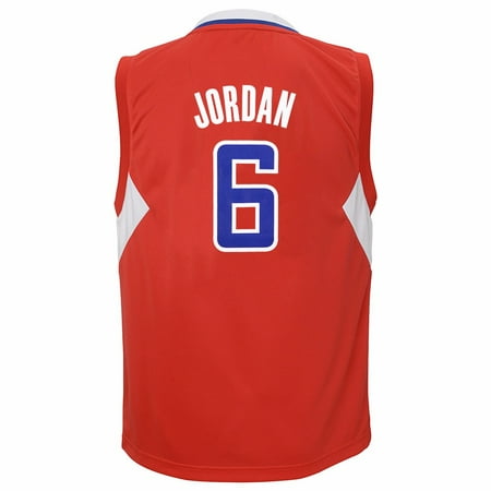 Authentic Nba Basketball Jersey - Deandre Jordan Los Angeles Clippers NBA Adidas Boys Red Official Road Replica Basketball Jersey