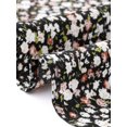 thumbnail image 6 of DARING DIVA Women's Plus Size Floral Long Sleeve Button Down Shirt 1X Black, 6 of 6