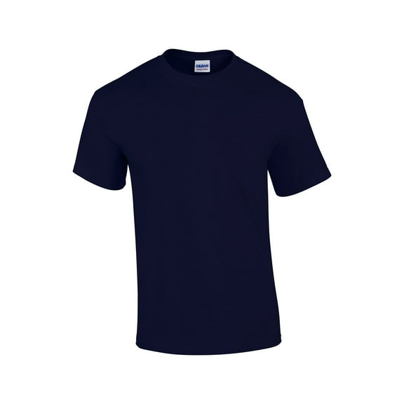 Gildan Men's Heavy Cotton Short Sleeve Crew Neck Classic Fit T-Shirt - Navy Blue - XL