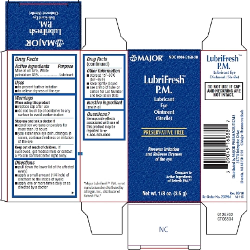 Major LubriFresh Lubricant Eye Ointment 3.5 Gram Ointment