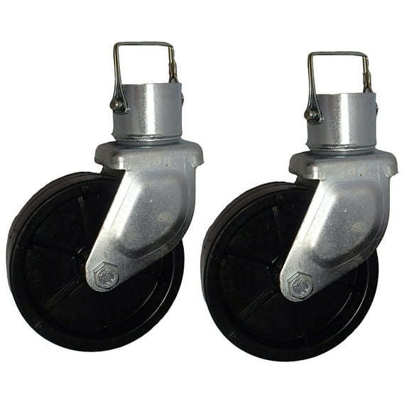 RAParts 2 Pc 6" Trailer Jack Swivel Caster Wheel with Pin Boat Hitch Replacement