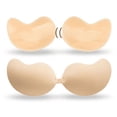 thumbnail image 4 of Sujetador de mango de silicona sin aro, ropa interior invisible, sin tirantes, parche para el pecho, fino, transpirable, push up, mango, hebilla frontal, parche para el pecho, 4 of 4