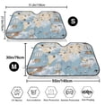 thumbnail image 3 of Picia Animals Travel World Map Curved Windshield Sunshade Accordion Folding Style Auto Shade for Car Truck SUV Van Blocks UV Ray Sun Visor Protector -Medium, 3 of 7