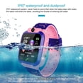 thumbnail image 4 of Reloj inteligente para niños y niñas, reloj inteligente deportivo con pantalla táctil HD para niños de 4 a 12 años, relojes con aprendizaje de cámara (rosa), 4 of 5