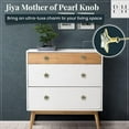 thumbnail image 4 of Perilla Home Set of 6 Jiya Mother of pearl Cabinet Knobs Decorative Antique Knobs for Home Kitchen Cabinet Hardware Cupboard Door Dresser Wardrobe and Drawer Pull Handle, 4 of 8