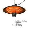 TANGNADE Outdoor Electric Patio Heater, Balcony Courtyard Ceiling Mounted Style,1500W