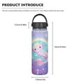 thumbnail image 6 of SEANATIVE Galaxy Axolotl Insulated Water Bottle with Lid 20oz Reusable Vacuum Stainless Steel Water Bottle for Adults Kids Leakproof Gym Sports Canteen, 6 of 7